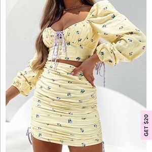 NWT White Fox Boutique skirt set